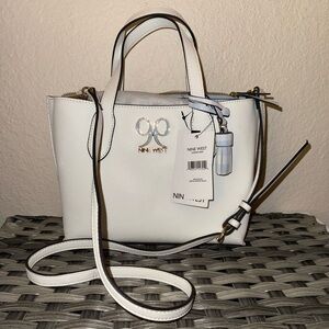 NWT Nine West White Cooke Crossbody Bag
